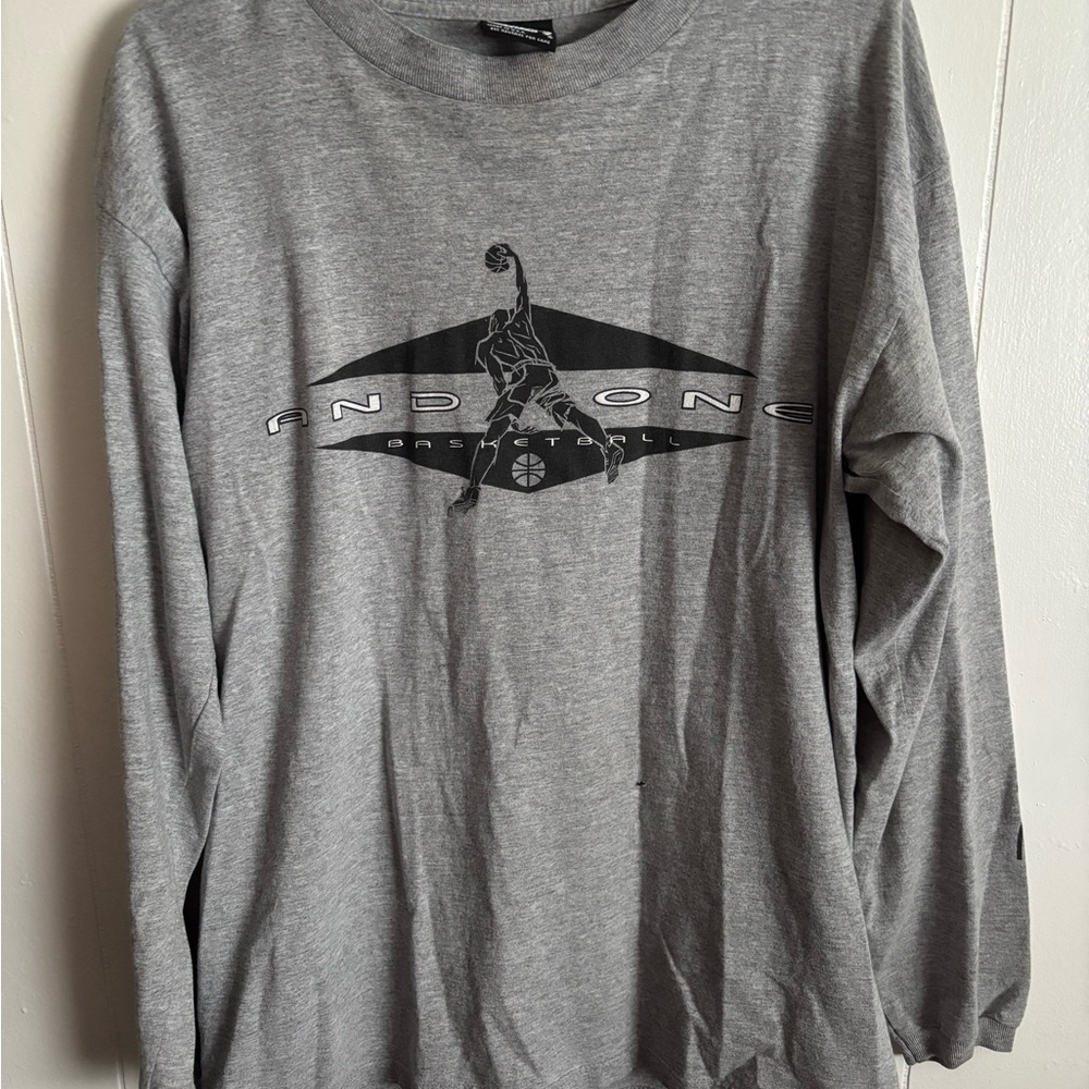 AND1 Men's Grey Basketball Shirt